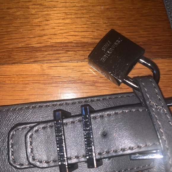 ZADIG AND VOLTAIRE HANDBAG OPTIMISTE REPTILE BEIGE - Picture 5 of 6